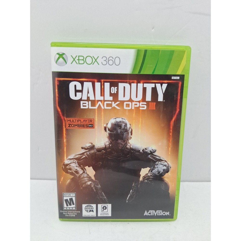 Call of Duty Black Ops III 3 Xbox 360 Activision 2015 Multiplayer Zombies NTSC